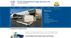 Desktop Screenshot of hyh-cargo.com