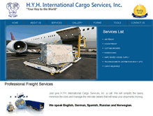 Tablet Screenshot of hyh-cargo.com